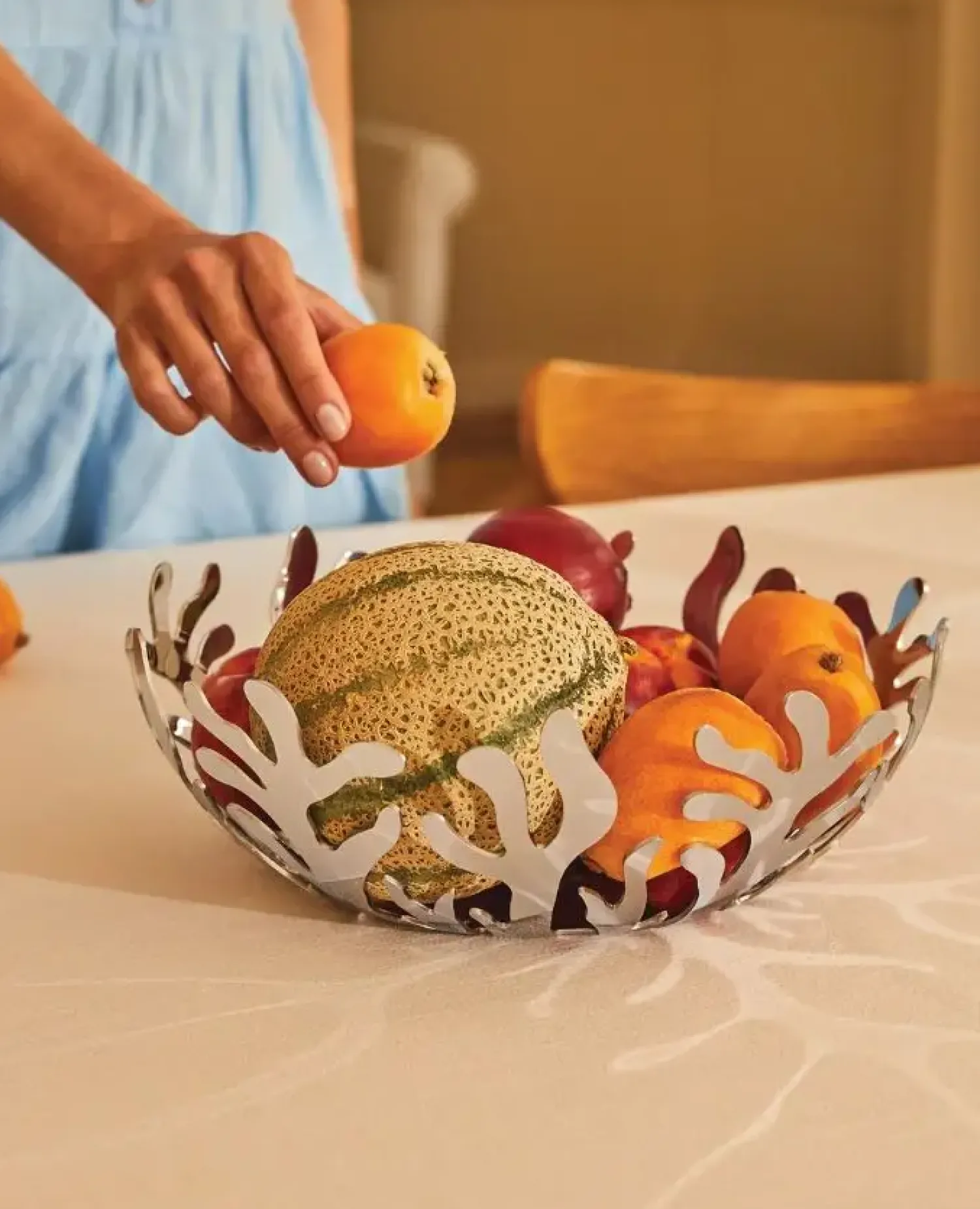 Online Alessi - Frugtskål - Mediterraneo - Stål - Ø21 cm