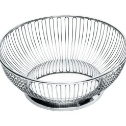 Outlet Alessi - rund basket i poleret stål - Frugtskål Ø15 cm
