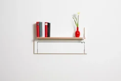 Best Ambivalenz - Fläpps Hylde - 80 x 40 cm - Hvid birk