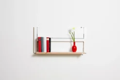 Best Ambivalenz - Fläpps Hylde - 80 x 40 cm - Hvid birk