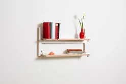 Best Ambivalenz - Fläpps Hylde - 80 x 40 cm - Hvid birk