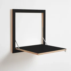 Hot Ambivalenz Fläpps - Væghængt skrivebord - foldbart, Sort 60x60 cm