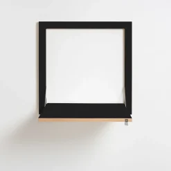 Hot Ambivalenz Fläpps - Væghængt skrivebord - foldbart, Sort 60x60 cm