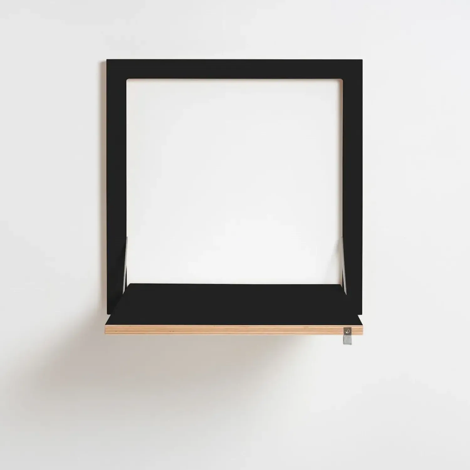 Hot Ambivalenz Fläpps - Væghængt skrivebord - foldbart, Sort 60x60 cm