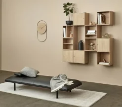 Hot Andersen Furniture - S10 REOL MED LÅGE I HVIDPIGMENTERET EGEFINÉR