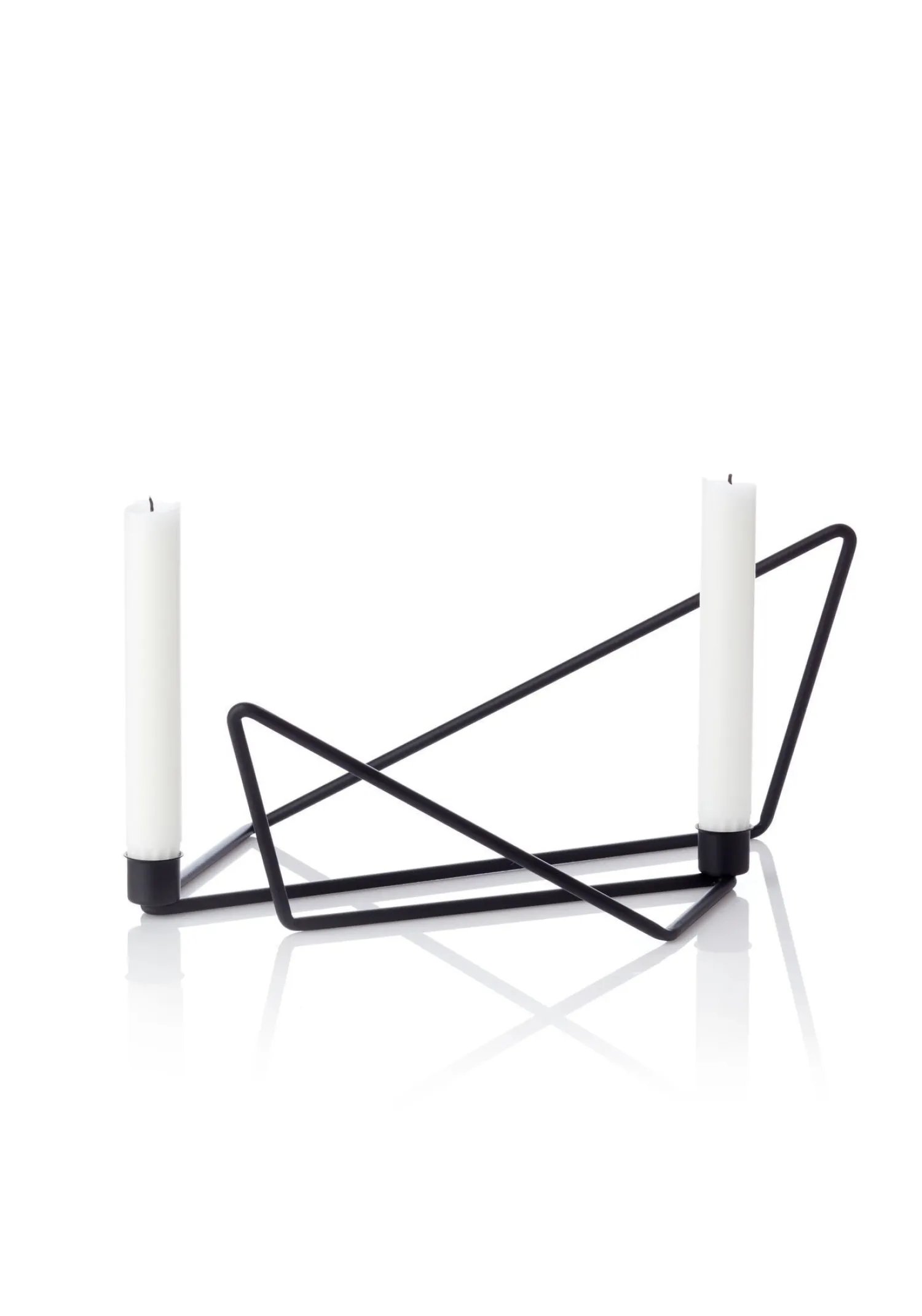 Discount Applicata - "Folded" Lysestage - Large - Sort