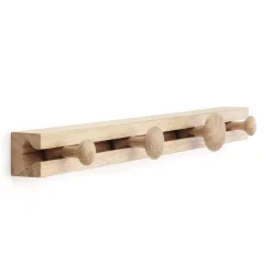 Hot Applicata knagerække med 4 knager - Track - 60 cm - Eg