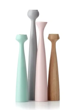 Hot Applicata - Lysestage - Blossom Rose - City grey /Grå - H:29 cm