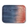 New Applicata - Tribute to Wood Tray - Bakke i str. L - Blå - 43x33 cm