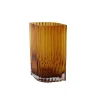 Hot AYTM - Vase Folium, brun , Amber, Large