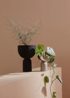 Sale AYTM - Vase - Torus - Black/Black - H30 cm