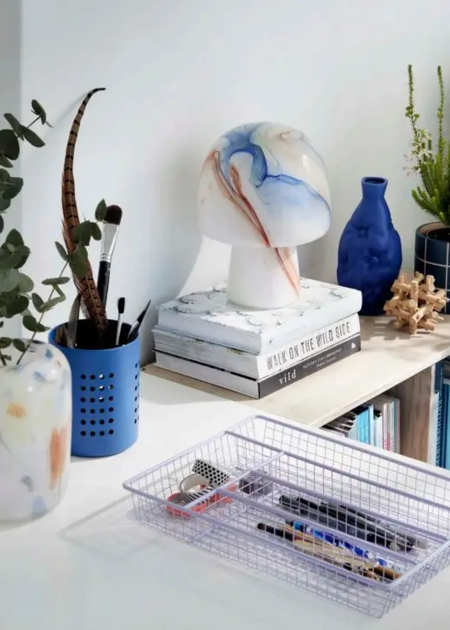 Sale Bahne - Funghi bordlampe med marmorering - Multi