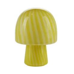 Outlet Bahne - Funghi bordlampe med striber - Gul