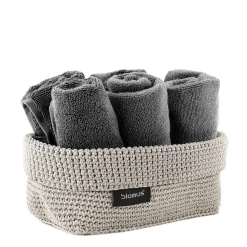 Clearance Blomus - Crochet Robe Basket - Sand - TELA