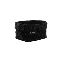 Blomus - Crochet Rope Basket - M - Black - TELA