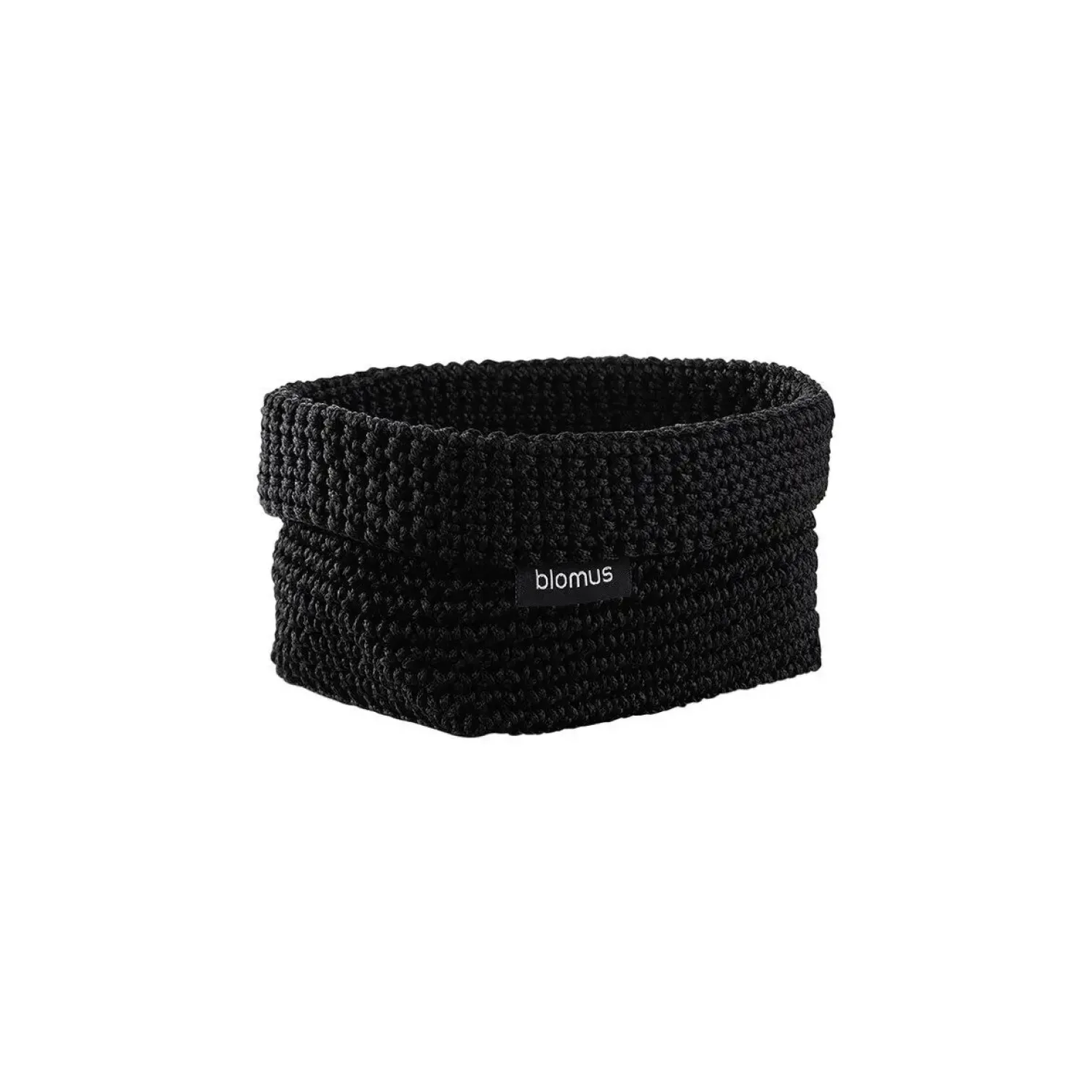 Blomus - Crochet Rope Basket - M - Black - TELA
