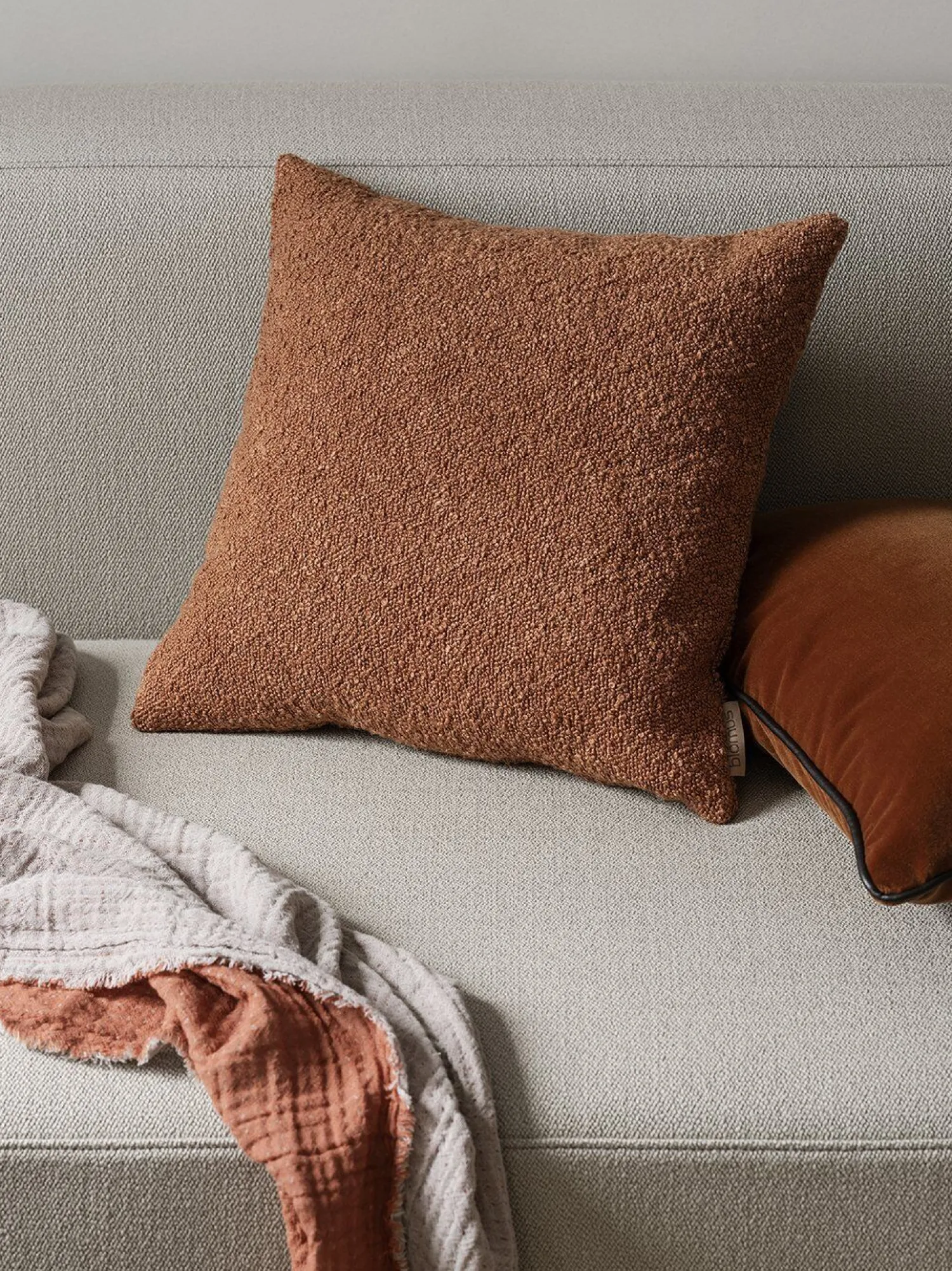 Discount Blomus - Cushion Cover - 40 x 40 cm - Rustique Brown - BOUCLE