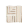 Hot Blomus - Handtowel -ARTO- colour Moonbeam/Amber Brown thin stripes