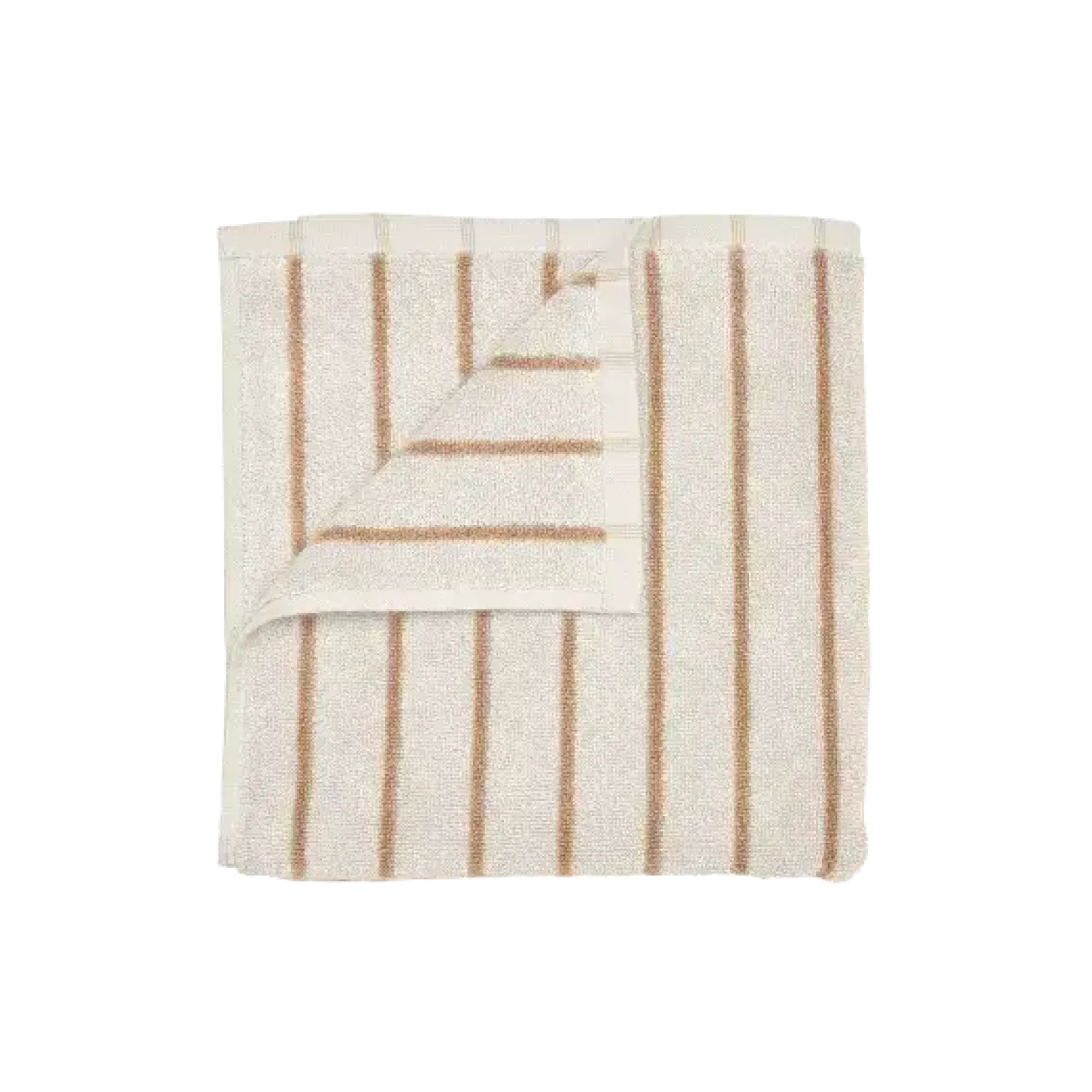 Hot Blomus - Handtowel -ARTO- colour Moonbeam/Amber Brown thin stripes