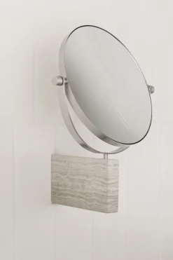 New Blomus - Makeup spejl - Lamura marmor vægmonteret - Mourning Dove