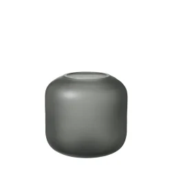 Best Blomus - OVALO Vase Ø17 - Satinglas - Grå