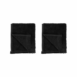 Clearance Blomus - Set of 2 Guest Hand Towels - Black - FRINO