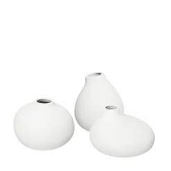 Clearance Blomus - Set of 3 Vases - 3 x White - NONA