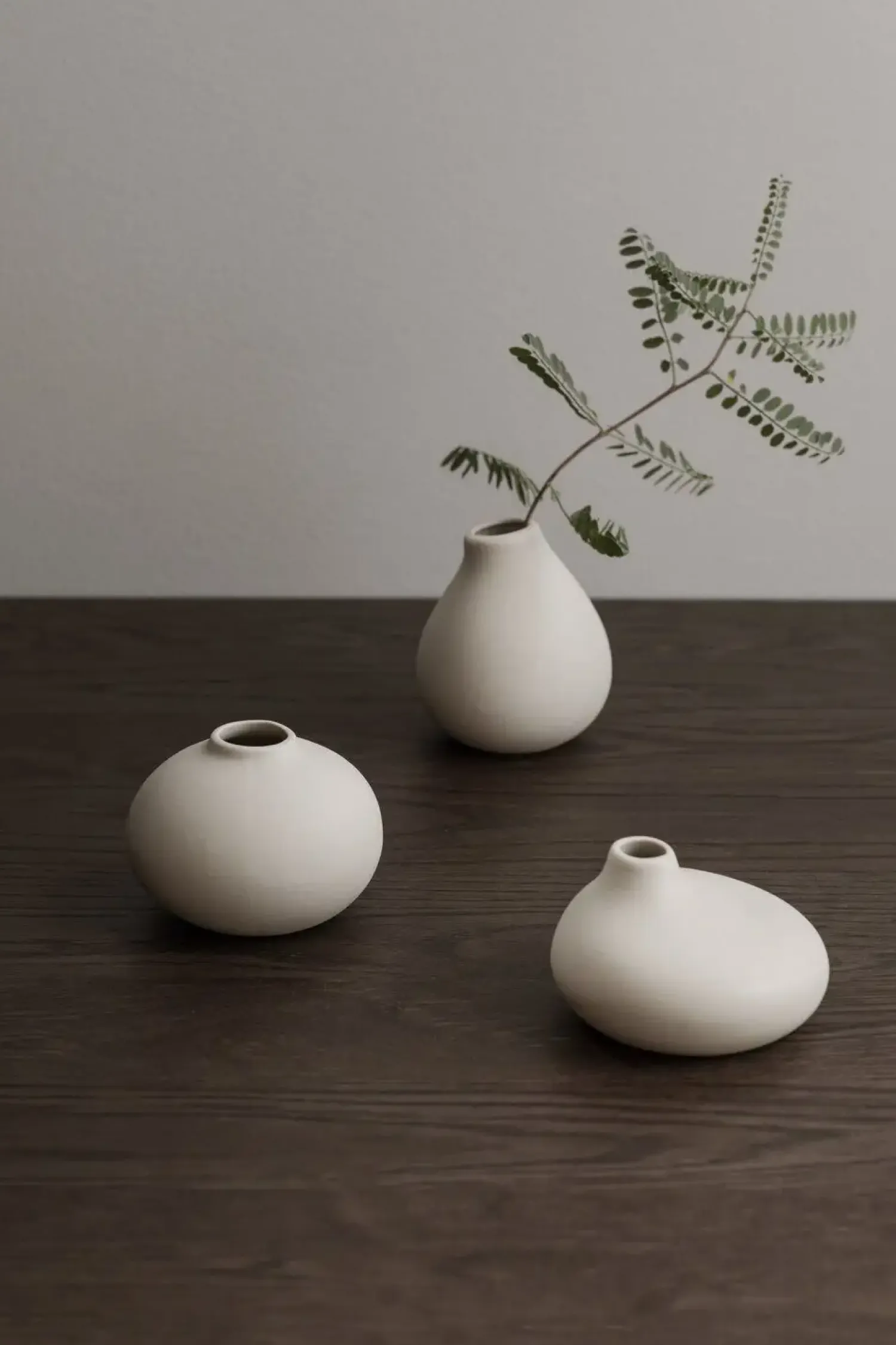 Clearance Blomus - Set of 3 Vases - 3 x White - NONA