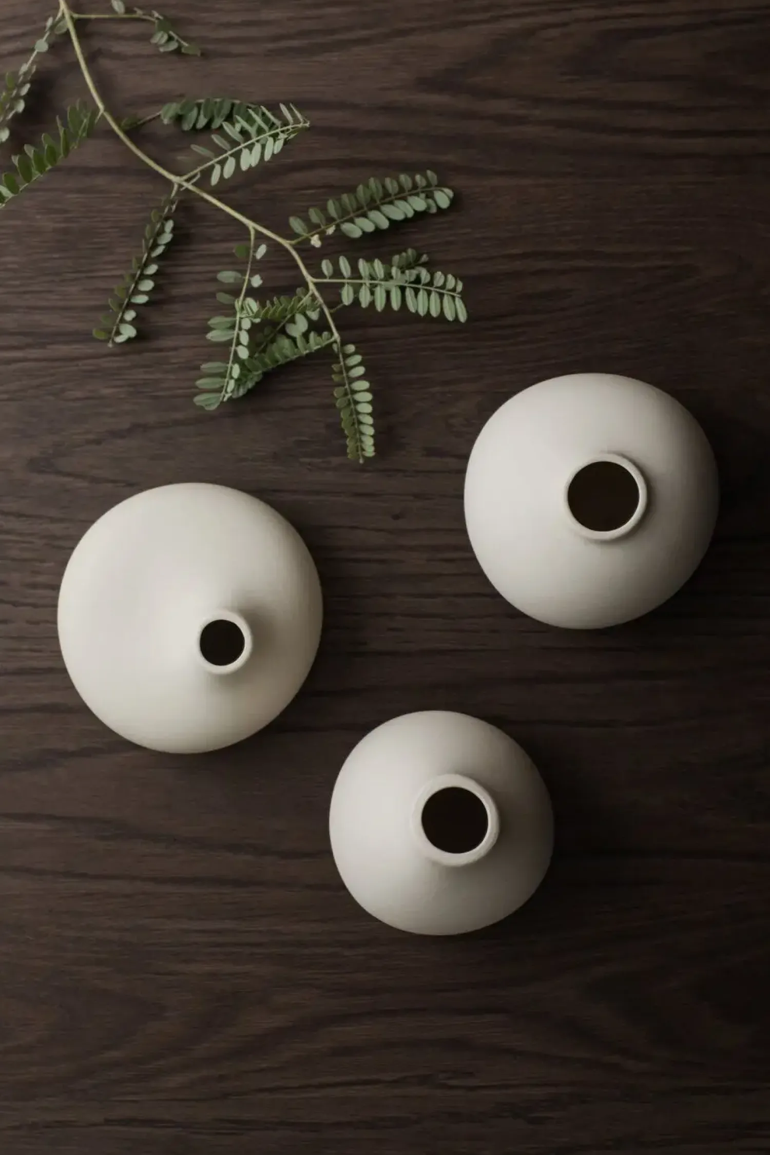 Clearance Blomus - Set of 3 Vases - 3 x White - NONA
