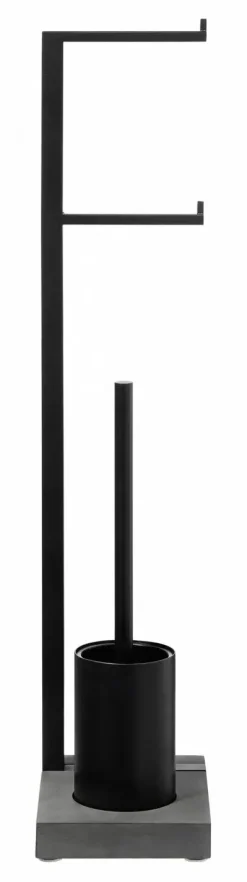 Online Blomus - Toilet Paper Holder and Brush - Black - MENOTO