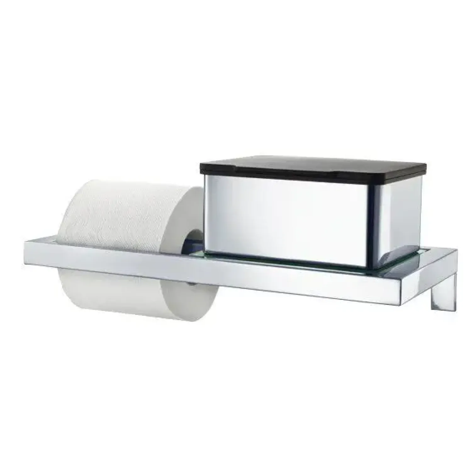 Discount Blomus - Toilet Paper Holder with glass shelf - polished - MENOTO