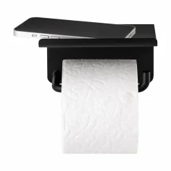 Discount Blomus - Toilet Paper Holder with tray - Black - MODO