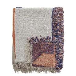 Best Bloomingville - Clarita Plaid, Orange, Genanvendt Bomuld
