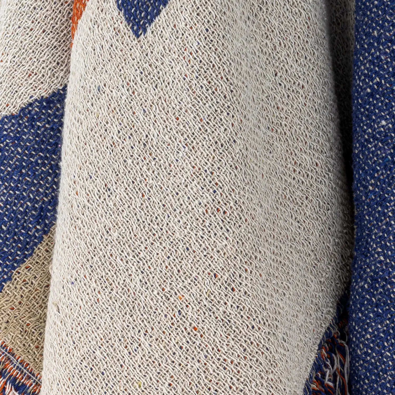Best Bloomingville - Clarita Plaid, Orange, Genanvendt Bomuld