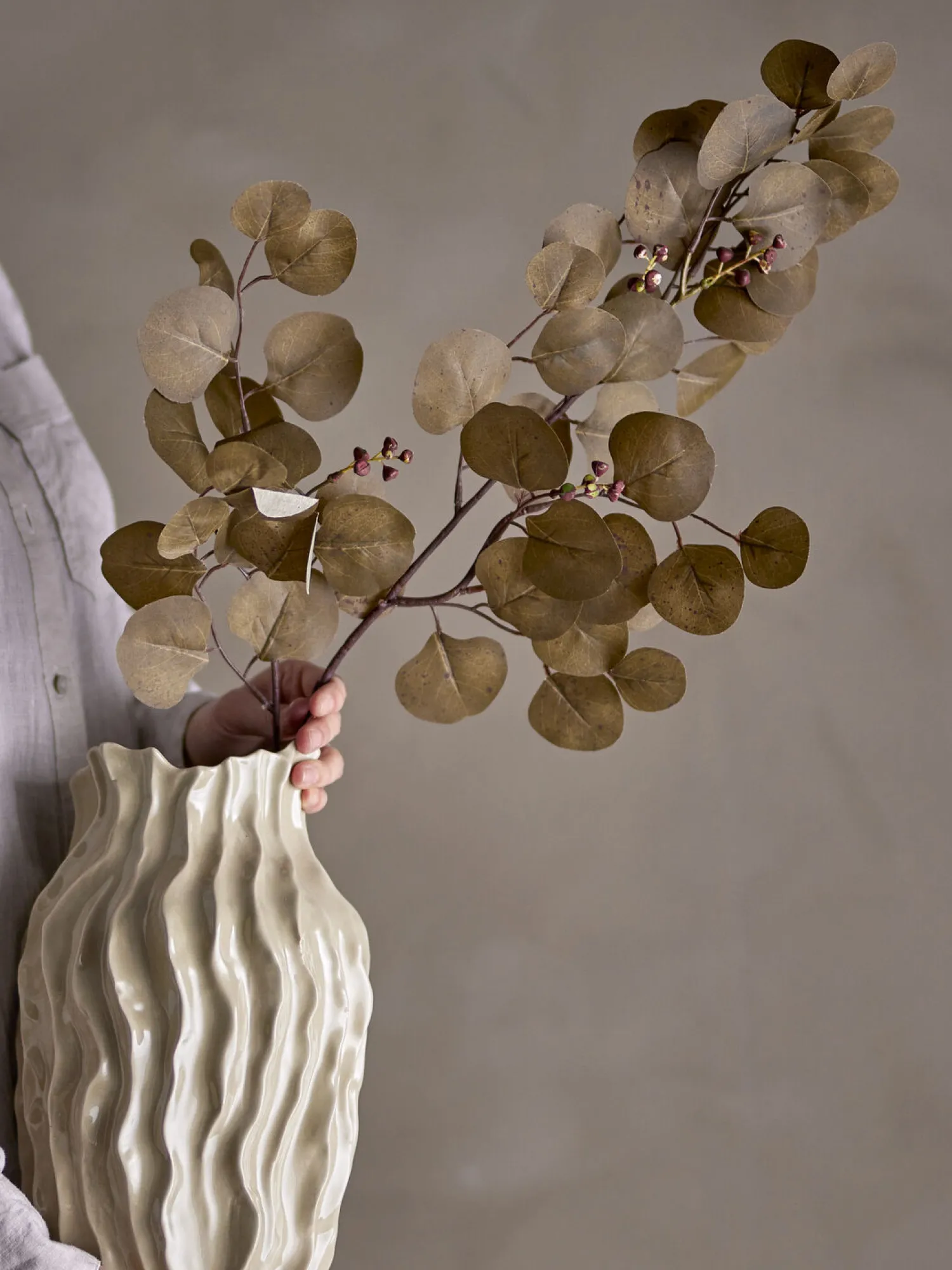 Sale Bloomingville - Eucalyptus Kunstig stilk - Brun, Plastik