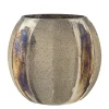 Clearance Bloomingville - Felecia Fyrfadsstage, Guld, Genanvendt Glas