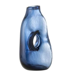 Outlet Bloomingville - Harri Vase, Blå, Glas