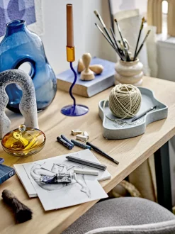 Outlet Bloomingville - Harri Vase, Blå, Glas