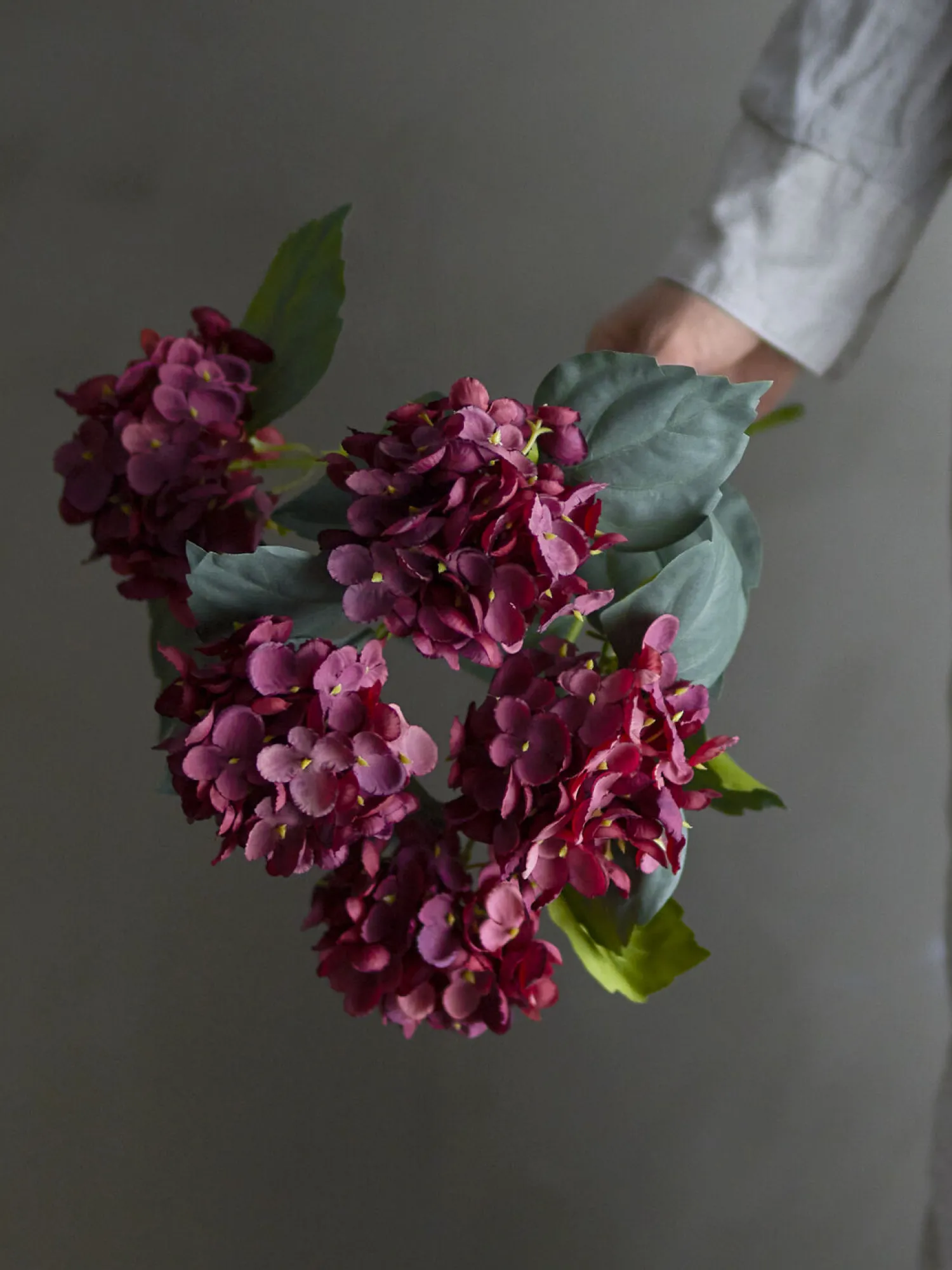 New Bloomingville - Hydrangea Kunstig stilk - Rød