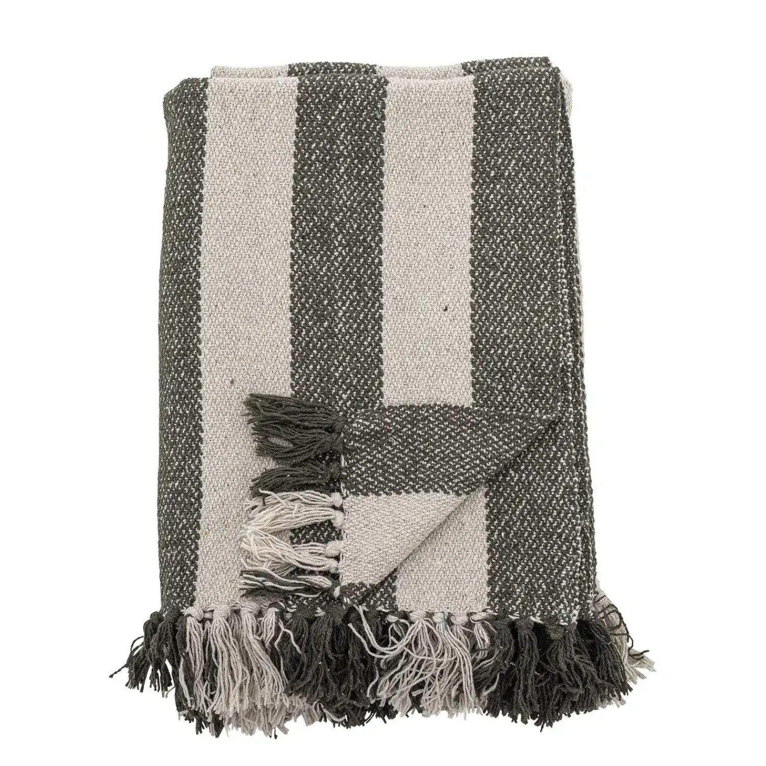 Best Bloomingville - Jodina Plaid, Grøn, Genanvendt Bomuld