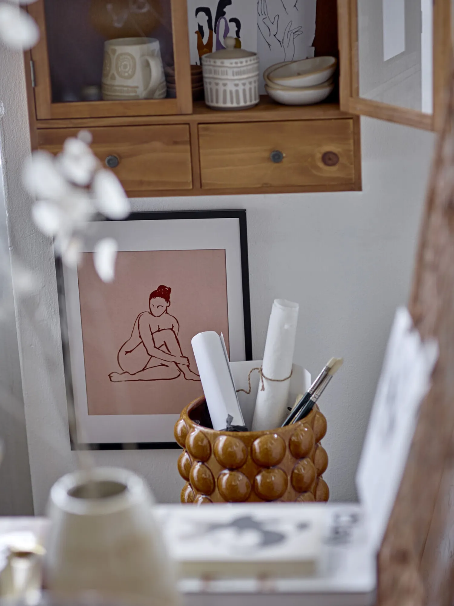 Best Bloomingville - Jona Vase, Brun, Stentøj