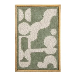 Sale Bloomingville - Longton Vægdekoration, Grøn, Uld, 66x46 cm