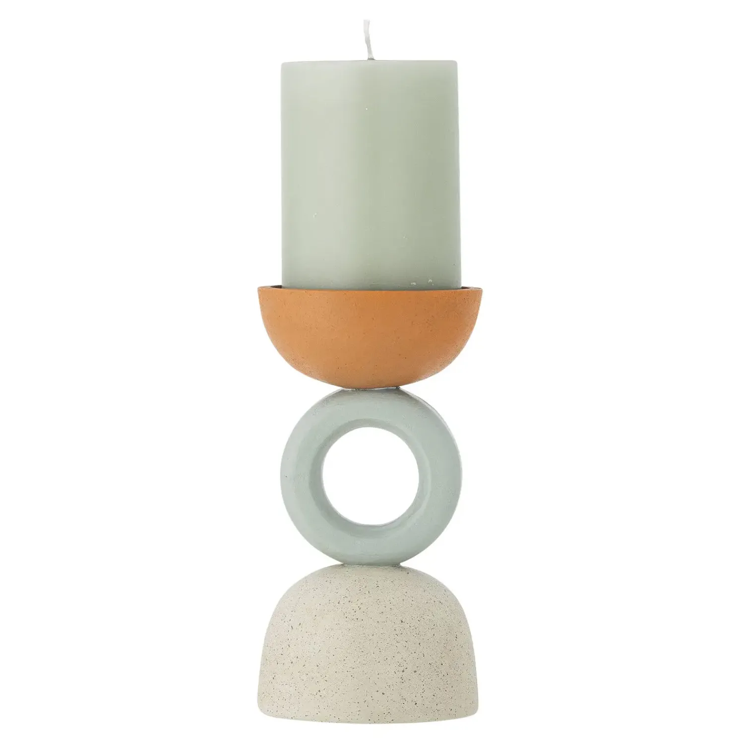 Sale Bloomingville - Loretta Lysestage, Orange, Polyresin