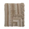 Discount Bloomingville - Marmi Plaid, Brun, Genanvendt Bomuld