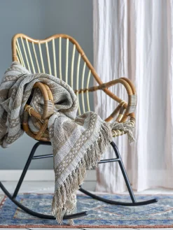 Discount Bloomingville - Marmi Plaid, Brun, Genanvendt Bomuld