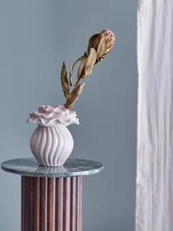 Clearance Bloomingville - Petalia Vase, Rosa, Stentøj