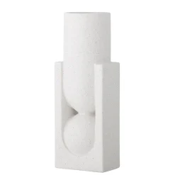 Outlet Bloomingville - Salome Vase, Hvid, Stentøj