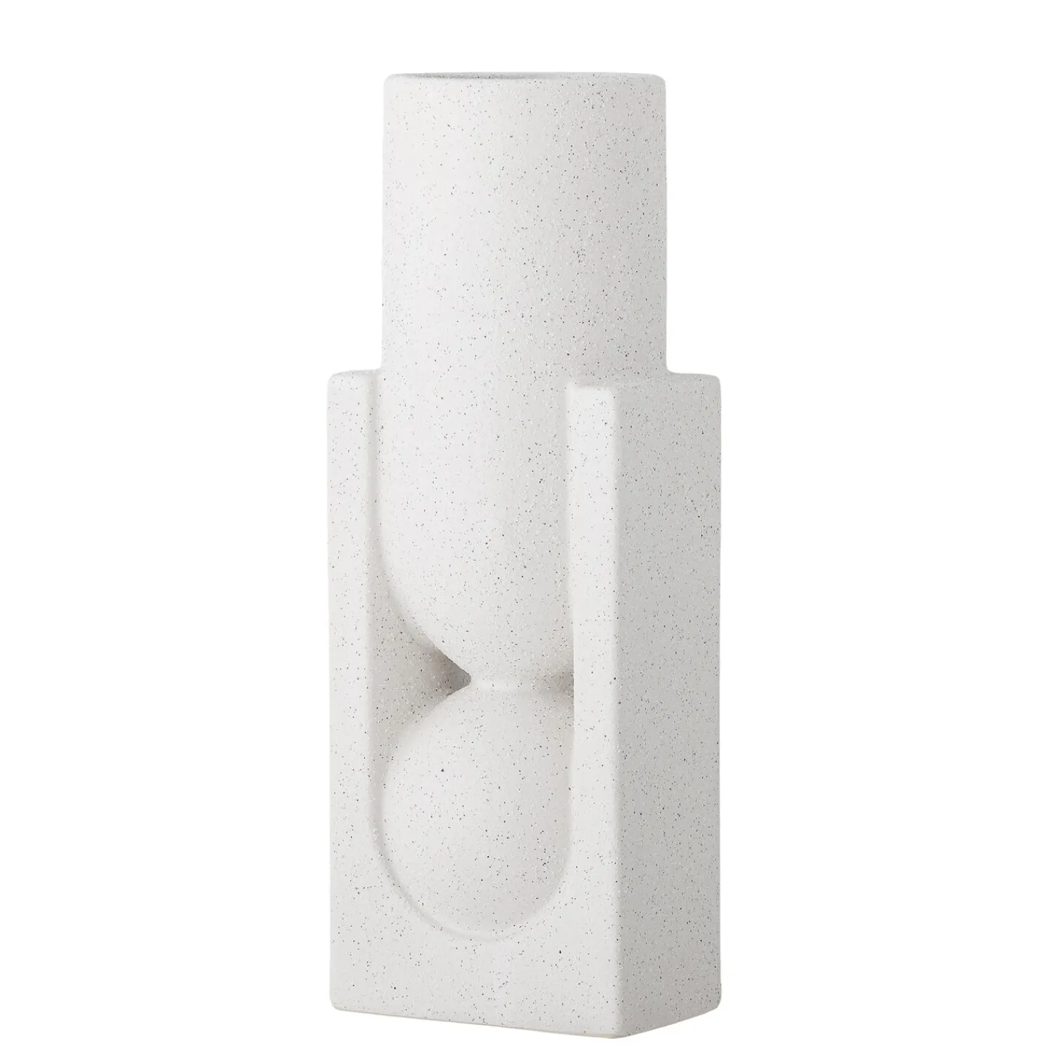 Outlet Bloomingville - Salome Vase, Hvid, Stentøj