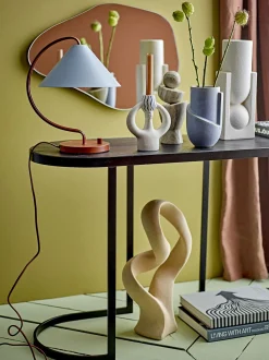 Outlet Bloomingville - Salome Vase, Hvid, Stentøj