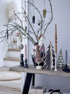 Online Bloomingville - Twist Stearinlys, Brun, Parafin, sæt med 2 styk